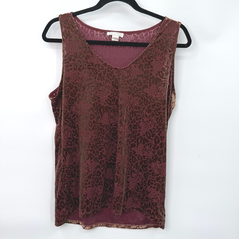 Finn & Grace Devore Velvet Tank Women S Boho Y2K 90s Style Indie Whimsigoth‎